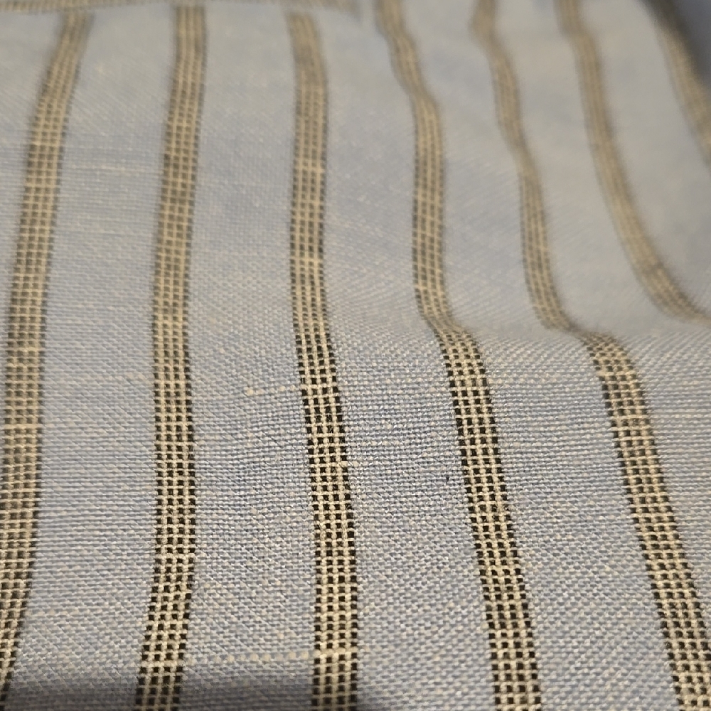 Loft Striped Blue and Grey Women's Shorts - Picture 7 of 15